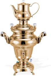 BEEM Samoware ROYAL 15L VERGOLDETE EDELSTAHL-SAMOWARE  Semaver Teebereiter Teekocher