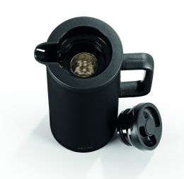 BEEM THERMAL JUG Isolierkanne 1 L - Schwarz matt doppelwandiges Glaseinsatz
