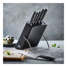 BSF Atlanta Messerblockset 7-tlg, Graphit-Grau Edelstahl geschmiedet