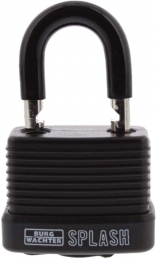 Burg-Wächter Vorhängeschloss 39981 Splash 470 45 Schloss Gehärteter Bügel Schwarz