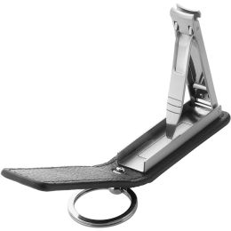 ZWILLING Nagelknipser mit Schlüsselanhänger, schwarz mattiert Lederetui Edelstahl 