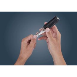 ZWILLING Nagelknipser mit Schlüsselanhänger, schwarz mattiert Lederetui Edelstahl 