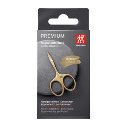 Zwilling Nagelhautschere, gold mattiert