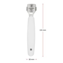 ZWILLING Premium Hornhauthobel, weiß auswechselbarer, scharfer Klinge