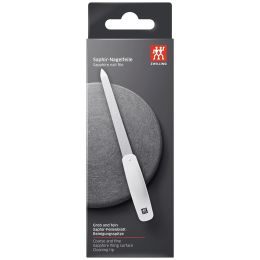 ZWILLING Saphir-Nagelfeile 160mm, weiß mit grob- und feinkörnigen Feilenflächen