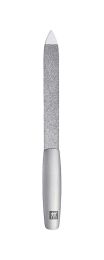 ZWILLING Saphir Nagelfeile, Formfeile Doppelseitig aus Edelstahl für Perfektes Feilergebnis aus Mattiertem Edelstahl, Premium, 130 mm