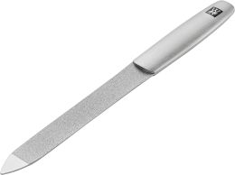 ZWILLING Saphir Nagelfeile, Formfeile Doppelseitig aus Edelstahl für Perfektes Feilergebnis aus Mattiertem Edelstahl, Premium, 130 mm