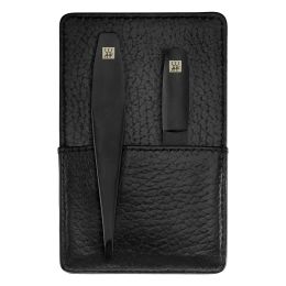 Zwilling Maniküre Pediküre Set 3tlg. mit Nagelschere, Leder, schwarz