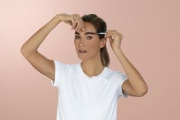 ZWILLING Augenbrauen Set mit Bürste und Schere inkl. Leder Etui, mint