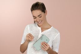 ZWILLING Augenbrauen Set mit Bürste und Schere inkl. Leder Etui, mint