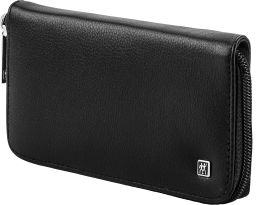 Zwilling Schwarzes Leder-Etui mit Reißverschluss 6-tlg. aus hochwertigem Leder