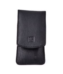 Zwilling CLASSIC INOX 3-tlg. Maniküreset Manicure Etui Nagelpflege Taschen-Etui, Rindleder, schwarz, 3-tlg.