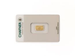 C.Hafner Geprägte Feingoldbarren 1g