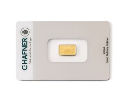 C.Hafner Geprägte Feingoldbarren 2g