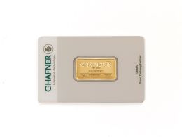 C.Hafner Geprägte Feingoldbarren 5g