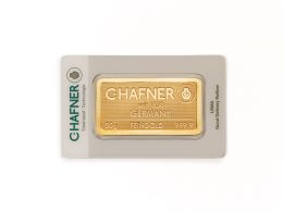 C.Hafner Geprägte Feingoldbarren 50g