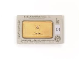 C.Hafner Geprägte Feingoldbarren 100g