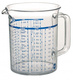 Emsa SUPERLINE Maßkanne Messbecher Messkanne Transparent, 1,5 L