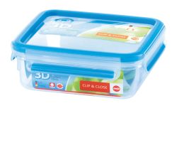 Emsa Clip & Close 3D Perf Clean Frischhaltedose Frischhaltebox  - quad 0,85L