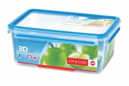 Emsa Clip & Close 3D Perf Clean Frischhaltedose Frischhaltebox - recht 3,70L