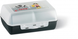 Emsa VARIABOLO Brotbox Vesperbox Pausenbox Clipbox, 16x11x7 cm, PIRATE Trennwand