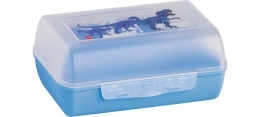 Emsa VARIABOLO Brotbox Vesperbox Pausenbox  Clipbox, 16x11x7 cm, DINO Trennwand