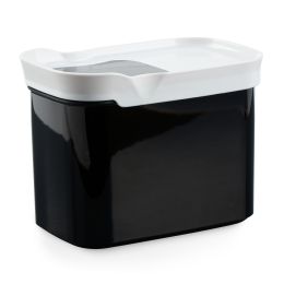 OPTIMA Trockenvorratsdose, rechteckig, Schwarz, 1L Kaffee aufzubewahren