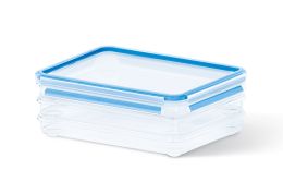 Emsa 4er Set Clip & Close 3D Aufschnittbox Brotbox Brotdose Versperbox Versperdose 3 x 1,0 L