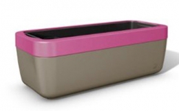 Emsa myBOX Blumenkasten 50 cm, braun/pink