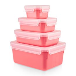 EMSA CLIP & CLOSE FRISCHHALTEDOSENSET COLOR EDITION 4-teilig (0,20 / 0,55 / 0,80 / 2,20 L)