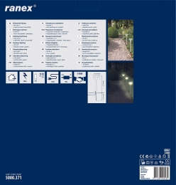 Ranex Gartenleuchte auf Spieß 3-er Set Tulsa 5000.371 [Energieklasse C]