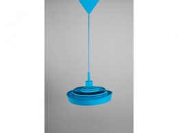 Smartwares Silikon-Hängeleuchte Silly, individuell formbar, blau