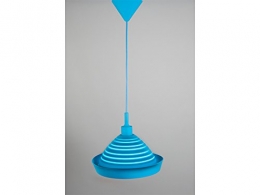 Smartwares Silikon-Hängeleuchte Silly, individuell formbar, blau