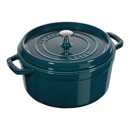 Staub La Cocotte Töpfe und Pfannen Cocotte, 28 cm | La-Mer | rund | Gusseisen