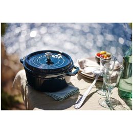 Staub La Cocotte Töpfe und Pfannen Cocotte, 28 cm | La-Mer | rund | Gusseisen