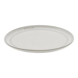 Staub Dining Line Teller flach, 20 cm Weisser Trüffel Keramik kratzfest
