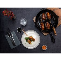 Staub Dining Line Teller flach, 20 cm Weisser Trüffel Keramik kratzfest