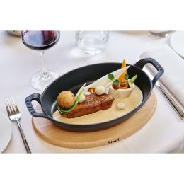 Staub Ofenform Auflaufform, 24 x 17.145 cm Gusseisen Schwarz