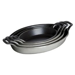 Staub Auflaufform Ofenform, 21 x 13.97 cm Gusseisen Graphit-Grau