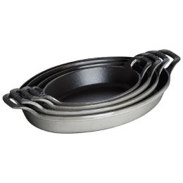 Staub Auflaufform Ofenform, 24 x 17.145 cm Gusseisen Graphit-Grau