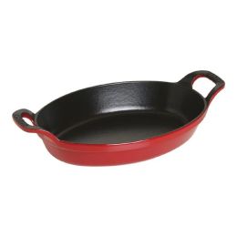 Staub Auflaufform Ofenform, 24 cm Gusseisen Kirsch-Rot