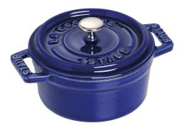 Staub La Cocotte Cocotte, 28 cm Dunkelblau rund Gusseisen Dunkelblau
