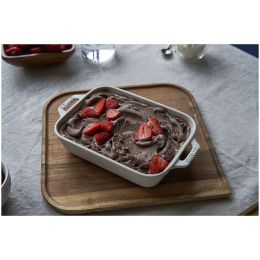 Staub Ceramique Ofenformenset, 3-tlg rechteckig Elfenbein-Weiß Elfenbein-Weiß