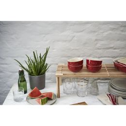 Staub Ceramique Schüsselset,Schüssel 4-tlg Kirsch-Rot Keramik 12 cm 0,4 Liter