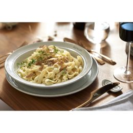 Staub Dining Line Teller, 24 cm Weisser Trüffel Keramik Kratzfest Emaillebeschichtung