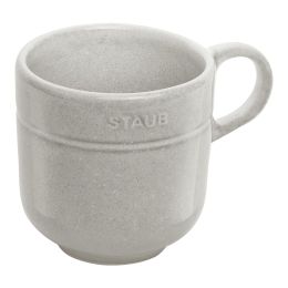 Staub Dining Line Tasse, 200 ml Weisser Trüffel Keramik