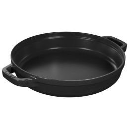 Staub La Cocotte Kochtopfset, 2-tlg rund Gusseisen Schwarz Kochtopf Topf