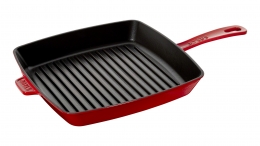 STAUB Grillpfanne, quadratisch, 30 x 30 cm kirschrot Grillpfannen 30 cm