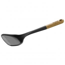 STAUB Pfannenwender Wokwender Silikon31 cm schwarz, Silikon Küchenhelfer