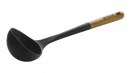 STAUB Suppenkelle Schöpflöffel Suppenschöpfer 31 cm  schwarz, Silikon Küchenhelfer